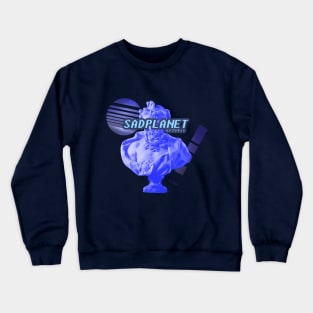 SadPlanetサドプラネット(Neptune's海王星の月Moon) Crewneck Sweatshirt